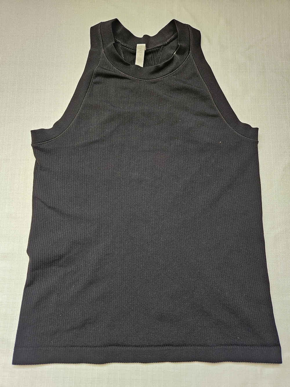 Athleta Renew Seamless Ribbed Racerback Tank Top Black Size M